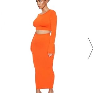 Naked Wardrobe Crop and Midi Set